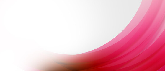 Canvas Print -  red curved abstract background 