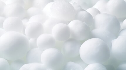 Textured white soap foam bubbles creating a soft and clean aesthetic in visual design