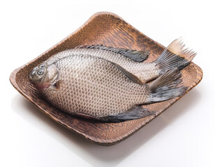 fresh fish, gourami fish on white background