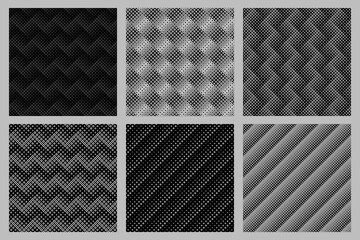 Poster - Seamless abstract square pattern background design set -  vector graphic from squares