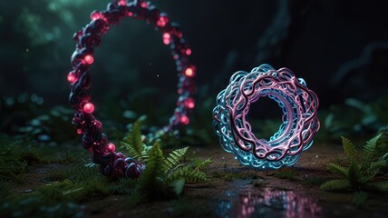 Poster - Exploring Quantum Entanglement Through Illuminated Rings in a Dark Forest Environment
