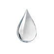© Farhad - Crystal clear water droplet on transparent background