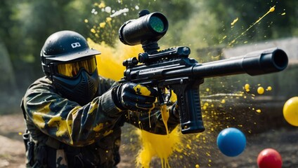 Paintball game