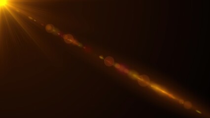 Poster - Sun rays light. Computer generated 3d render