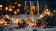 © Ramses - christmas still life with champagne , new year
