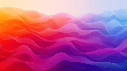 Poster - with wavy shapes and colorful gradients, this wallpaper is stunning