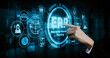 © Summit Art Creations - Enterprise Resource Management ERP software system for business resources plan presented in modern graphic interface showing future technology to manage company enterprise resource. uds