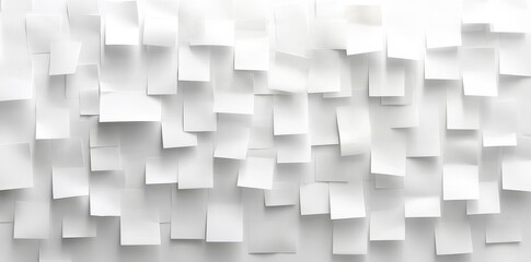 Poster - Randomly rotated white planes geometrical background wallpaper banner