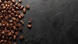 © Maxim Borbut - An image of coffee beans on a dark gradient background