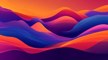 Poster - A wallpaper filled with colorful gradient shapes