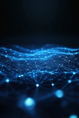 Poster - Digital network connection background. Big data background. Generational computer vision. Background for network connections.