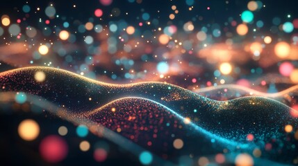Poster - This is a modern digital abstract 3D background. This background can be used to show network abilities, technological processes, digital storage devices, scientific research, or educational purposes.