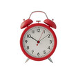 © Ars Nova - red alarm clock, waking up, time passing PNG transparent background isolated graphic resource cutout