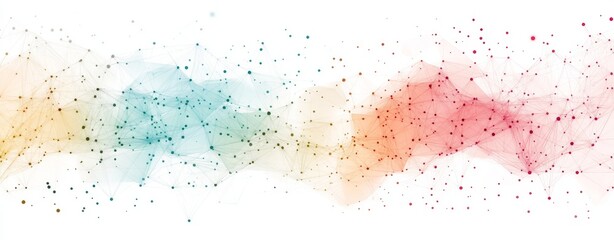 Poster - An illustration showing a futuristic plexus-effect wireframe background.
