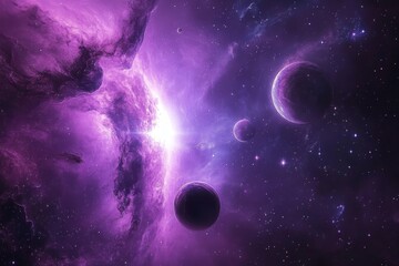 Wall Mural - a beautiful galaxy wallpaper background. a graphic design that is abstract.