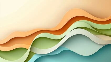 Poster - Isolated generative Ai background illustration of organic gradient wallpaper.