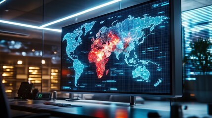 Poster - Global Data Visualization on Modern Display Screen