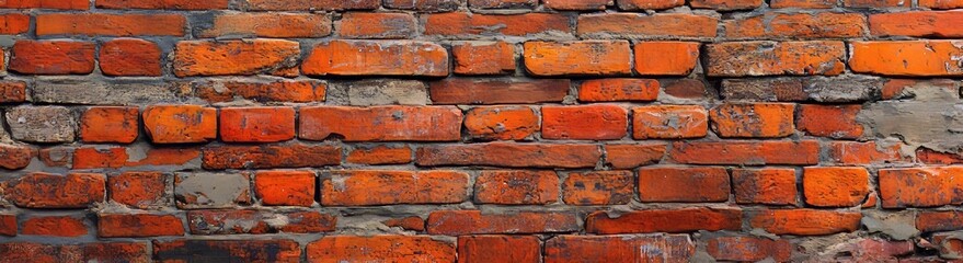 Poster - old house brickwork, grunge brick wall background