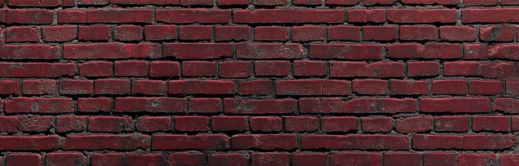 Poster - brick wall with a panoramic view. texture of grunge stone.