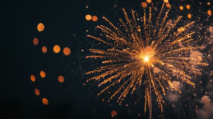 Poster - Spectacular Fireworks Display Illuminating the Night Sky During a Celebratory Event