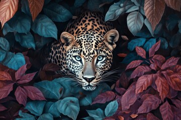 Wallpaper Background Stock - Jungle Leopard Jaguar