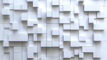 Poster - 3d white wall