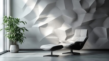 Poster - 3d white wall