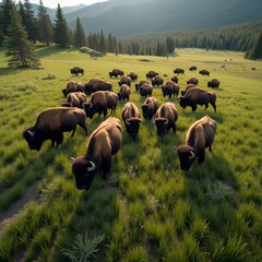 Wall Mural - herd of cows