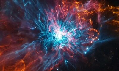 Wall Mural - the crab nebula, a cosmic symphony
