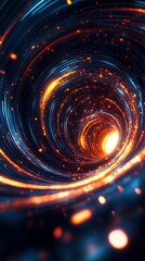 Wall Mural - colorful swirling energy forms within a vibrant abstract fractal landscape designs