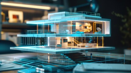 Poster - Modern Architectural Design with Futuristic Elements