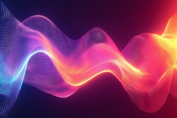 Poster - Abstract Digital Wave