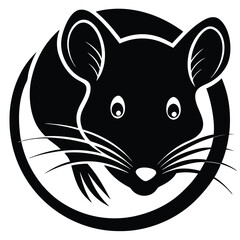 Wall Mural - mouse vector logo design