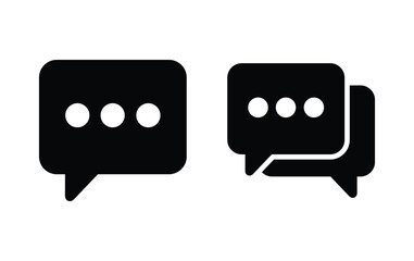 Poster - chat icon, bubble message icon