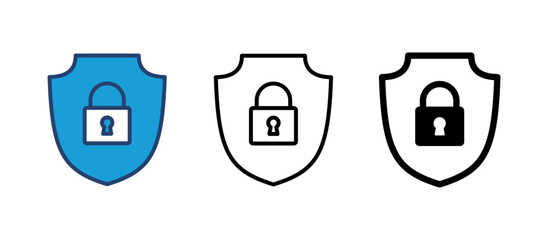 Wall Mural - Security icon vector. protection icon. privacy. vpn