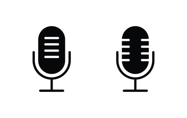 Poster - Microphone icon, microphone sign vector