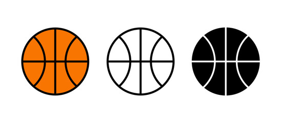 Basketball icon vector. Basketball ball icon. Basketball logo vector icon