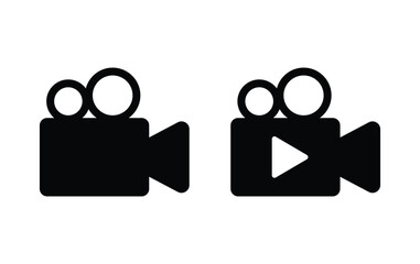 Poster - video icon, camera video sign vector