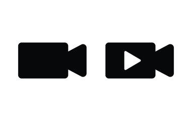 Poster - video icon, camera video sign vector