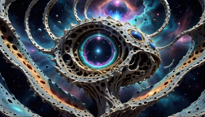 Wall Mural - galactic eye of cosmic wonders