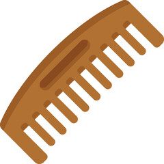 Canvas Print - This wooden hair comb is perfect for creating stylish and healthy hairstyles