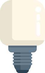 Poster - modern led light bulb is illuminating, emphasizing its energy saving capabilities