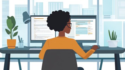 Poster - A virtual remote work training course where employees practice strategies for overcoming the challenges of remote work environments.
