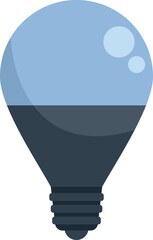 Poster - modern light bulb is glowing, representing a bright idea or solution