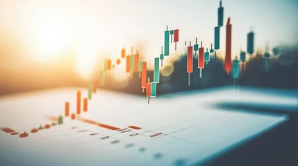 Poster - Colorful Stock Market Dashboard Visualization