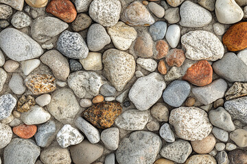 Beach pebbles stone seamless texture