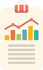 Poster - clipboard is showing a growing chart and a financial report document, suggesting business growth and