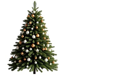 Wall Mural - christmas tree isolated on white