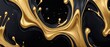© Magnetix Art - Abstract Gold and Black Liquid Swirls