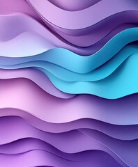 Wall Mural - 3d abstract wallpaper, a background for mobile phones, featuring colorful waves of colors